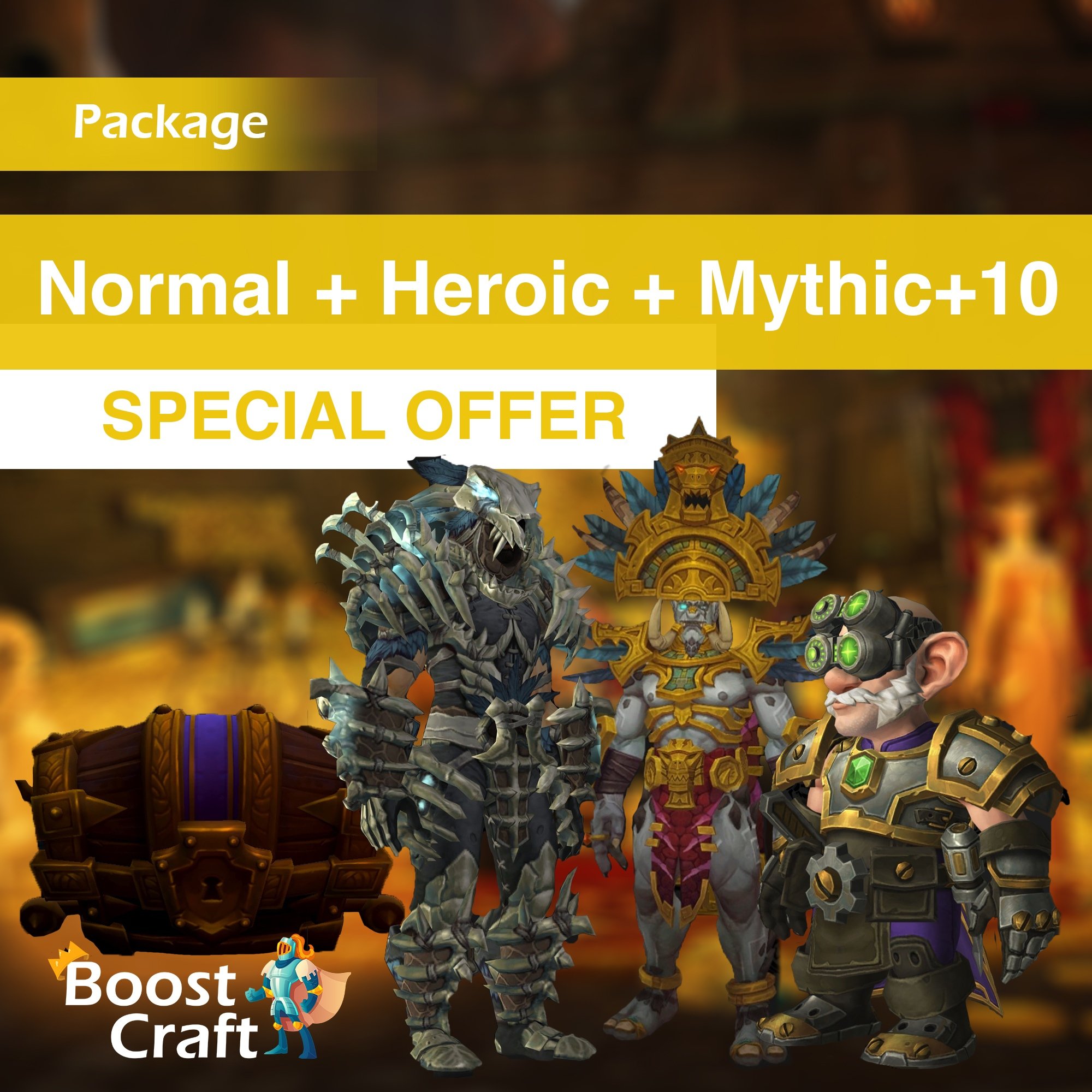 Weekly BoD package (Normal+Heroic run and mythic+10) – Boost