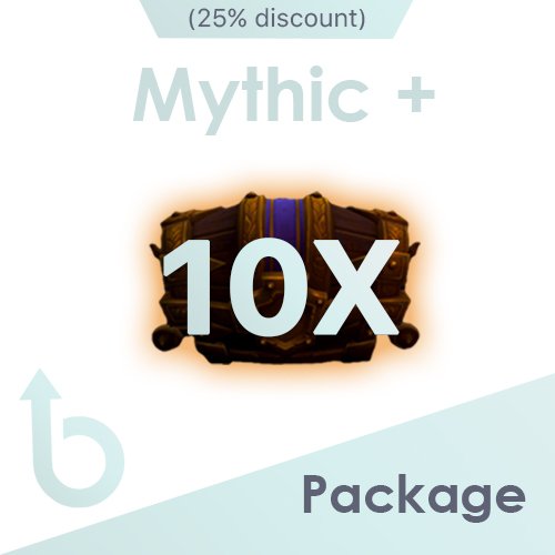 PACKAGE for x10 Mythic+ Runs (25% discount)