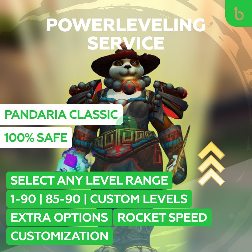 WoW Pandaria Classic Leveling service | Any Level’s Boost