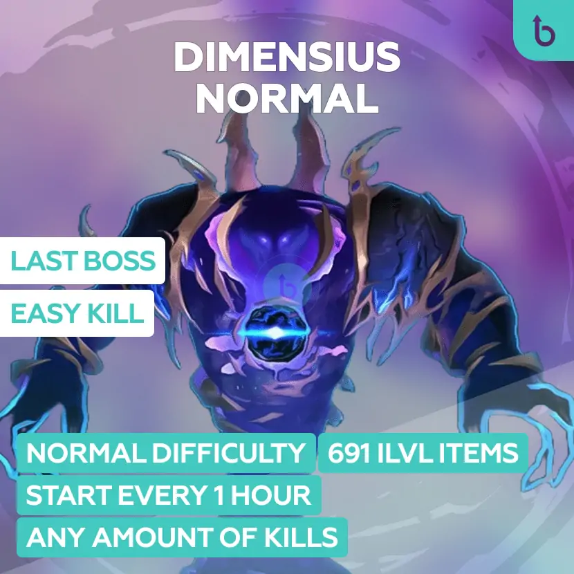 Dimensius Normal Kill | Boost Run