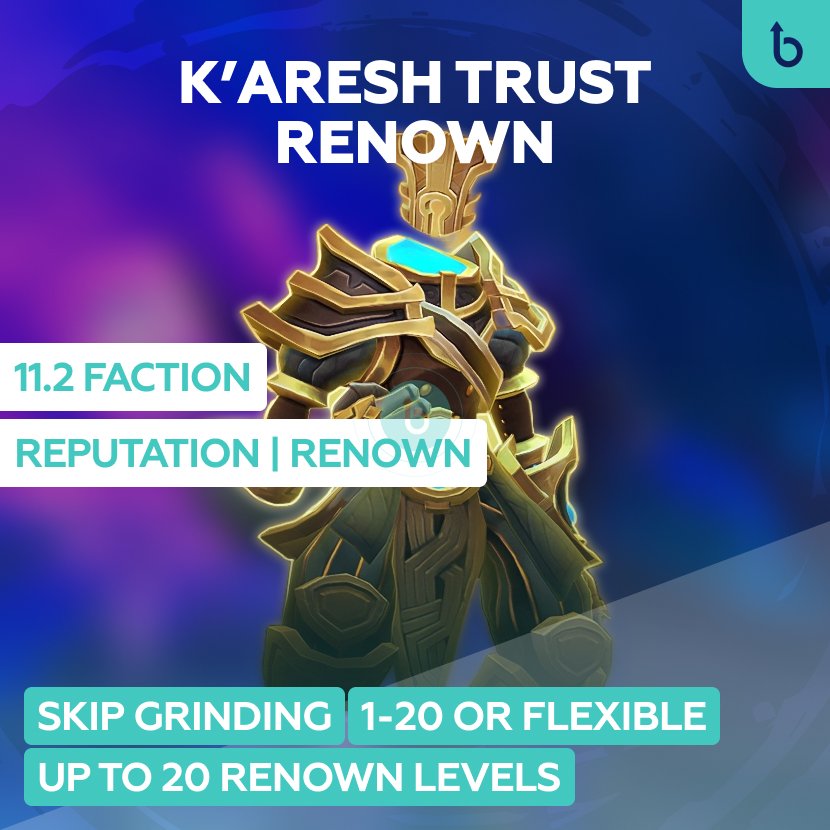 K’aresh Trust Renown Level Boost | Farm Service
